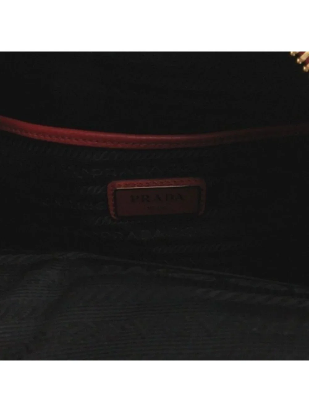 Prada Logo Leather Backpack
